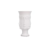 Hjj Weiße Kunst Avatar Vase Kreative Flaschen Dekor Moderne dauerhafte keramische Blumen Pot Idee Geschenk, für Wohnküche Wohnzimmer Mittelstücke und Ereignisse