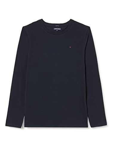 Vestibilità regolare Tommy Hilfiger Boys Basic CN Knit L/s Maglietta, Blu (Sky Captain 420), 128 (Taglia Produttore: 8) Bambino