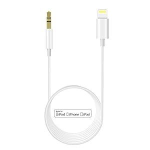 SKOYPU Auto Audio Zusatz iPhone AUX Kabel [MFi Zertifiziert] Lightning Buchse auf 3,5 mm Kabel, kompatibel mit iPhone13/13 Pro/SE/12/12 Pro/11/11Pro/X/XS/XR/8/7/für Zuhause/Headset/Autoradio, A-893