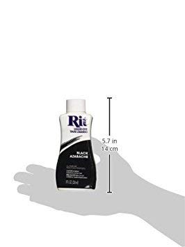 Rit Dye Liquid Fabric Dye, Black 8 oz (Pack of 3) - 1