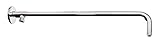 duscharmatur aufputz Länge des Brausearms: 500 mm \'aquaSu® Wellness Brausearm zur Montage einer Kopfbrause  50 cm  In Verbindung mit einer Aufputz-Armatur  1/2 Zoll  Chrom  Duschkopf Halterung
