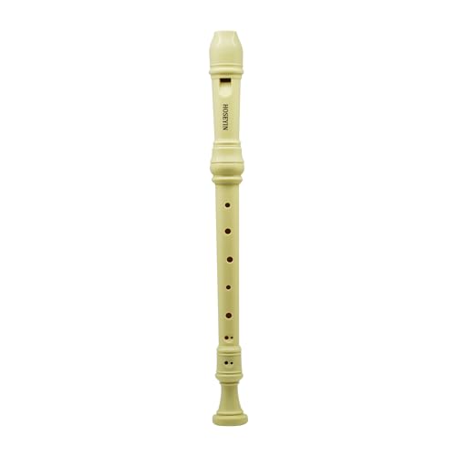 HOSEYIN Alto Recorder Baroque style German style F Key 8 Holes Recital Level Soprano Recorder for Beginners Kids students （ivory white)