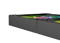 Thermaltake LA240-S ARGB Sync AIO Wasserkühlung 240mm – 2,4" Segment-LCD Display Wasserblock für CPU Temperatur und Auslastung, 2×120mm PWM ARGB Lüfter bis 2500 RPM, Intel/AMD (LGA1700/AM5), Schwarz – Ansicht 6
