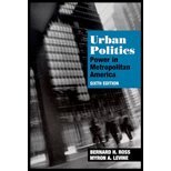 Paperback Urban Politics: Power in Metropolitan America Book