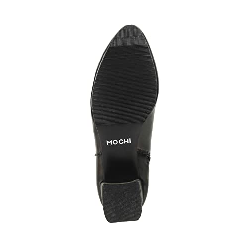 Image of Mochi Women's Faux Leather Heeled Fashion Chelsea Ankle Boots