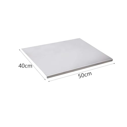 Planche à découper en acier inoxydable surface antiadhésive 40x50cm ustensile pizza