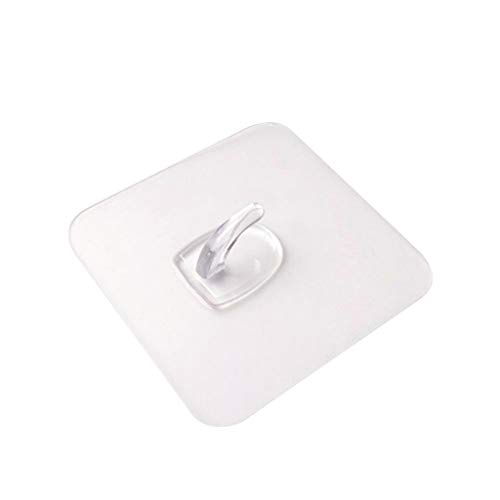Lomsarsh 2-10 ganchos antideslizantes reutilizables transparentes sin rastro ganchos para colgar en la pared antideslizantes transparentes gancho de pared invisible, impermeable y resistente al