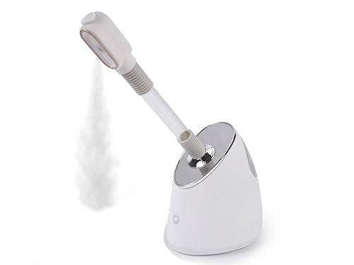 QraraZL Gesichtsdampfer, Heiß Facial Steamer, Heißer Luftbefeuchter zur Tiefenreinigung der Haut, Gesichtsdampfer für Gesichts-Spa, Heim-Sauna oder Salon, 360° drehbares Spray