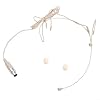Mini XLR 4 Pin TA4F Head Worn Dual Earhook Headset Microphone， For Professional Vocal Performance For Shure #5