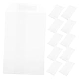 Amosfun 50 Stück Verpackungsbeutel Quadratische Pergaminbeutel Pergaminumschläge Klein Selbstklebende Tasche Kleine Pergaminbeutel Kleine Leckerbeutel Taschen Für Partygeschirr Weiß Papier