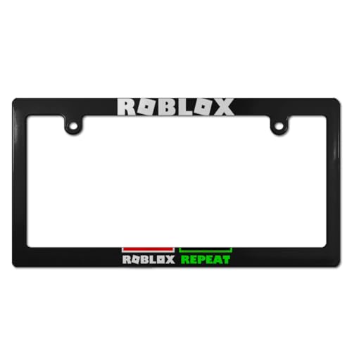 ロブロックス ナンバープレート フレーム ナンバーフレーム 普通車 軽自動車適用 装飾ボーダー タグ装飾 耐久性 カーアクセサリー 錆びにくい おしゃれ ?り物