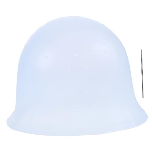 BESTYASH Salon Hair Dyeing Cap with Round Slit Holes Comfortable Silicone Highlighting Tool
