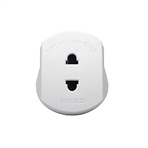 VS naar Britse plug-adapter Converteert 3-pin VS plug naar 2 Prong Grounded British Wall Plug 1pc wit efficiënt gebruik