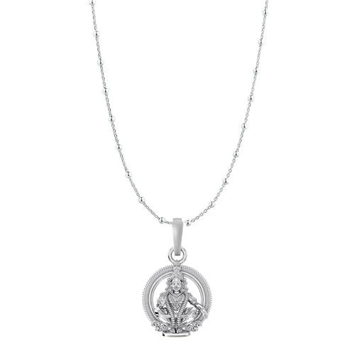 Pendentif avec boule chaîne de perles argent 925, le cadeau spirituel idéal