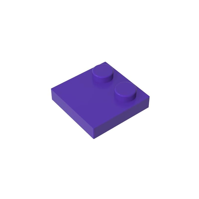 33909 Foundation Plate Special 2x2 with Only 2 Studs, Dark Purple, 50 PCS