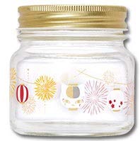 一番くじ 夏目友人帳 ～お祭りニャンコ先生～ F賞 ビードロ雑貨 【ガラスびん/花火柄】 単品