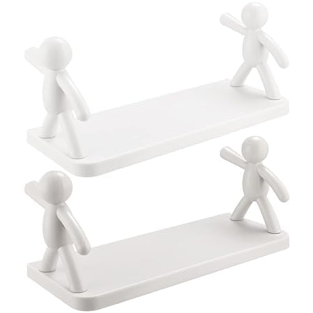 Floating Shelf for Wall Mounted Bathroom Rack - Shelf Adhesive Bathroom Shelf for Easy Installation - Pack of 2 - Bathroom Organizer for Storage Without Drill (B0CLRDJY4H) Amazon Price History, Amazon Price Tracker