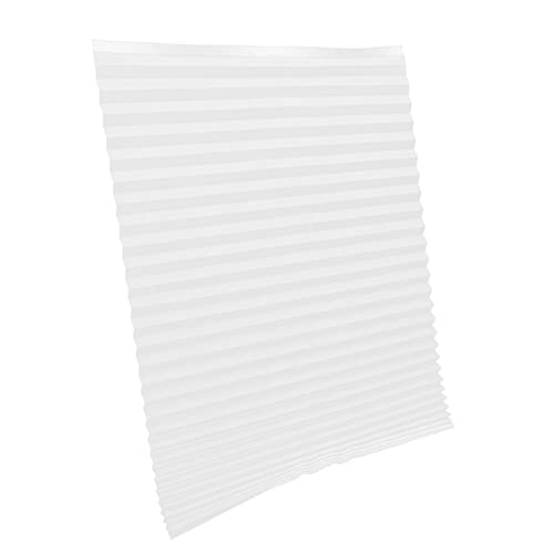 Garneck Cordless Self-Adhesive Pleated Shade Easy Installation Blackout Curtain for Privacy Blinds for Bedroom Living Room and Balcony