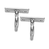 ULTECHNOVO 2 Stück Edelstahlhaken Haken Zum Aufhängen Kleiner Haken Robuste Deckenhaken Deckenaufhängehaken Schraubenmontierte Deckenhaken Becherhaken Deckenregal Hardware