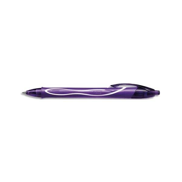 Bic - Bolígrafo Gel Gelocity Quick Dry Punta Media Morado En Oferta Boligrafo Bic Gelocity Trazo De 0.7 Mm Color Purpura