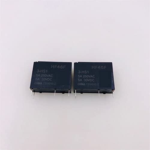 Relais HF46F-12-HS1 12V 5A à commutation stable pour protection des circuits