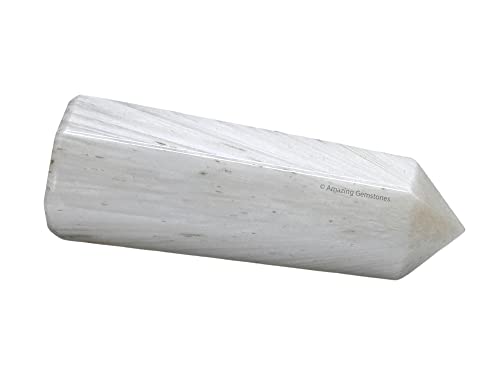 Image of Amazing Gemstone Scolecite Crystal Towers - Natural Healing Crystal Point Obelisk for Reiki Healing and Crystal Grid (2 inch to 3 inch INCH)