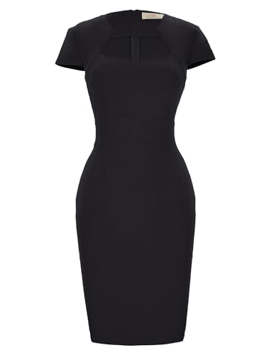 Robe fourreau Grace Karin noire XL coupe ajustée rétro chic haute qualité
