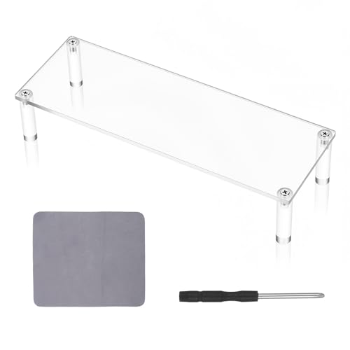 Image of Fyntave Acrylic Riser Shelf, Single Tier Display Stand