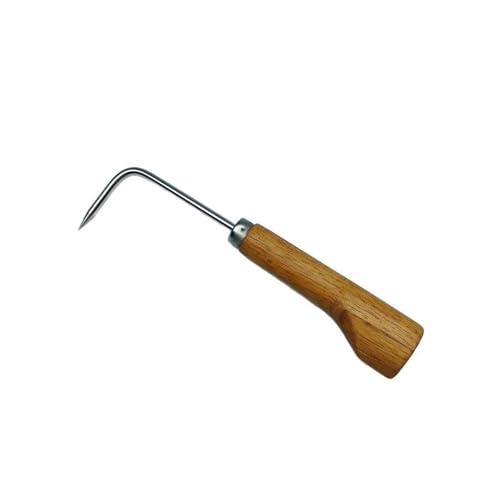 Herramientas de jardinería rastrillo mano acero inoxidable miniatura 2