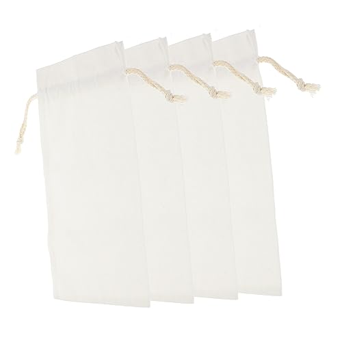 ULDIGI 4pièces Lot De Réutilisables Pour Bouteilles De Vin Sacs Cadeaux Vierges à Sublimation Avec Cordon De Serrage Pour Protection