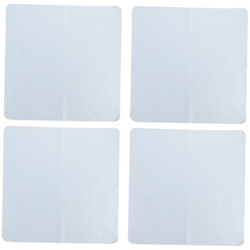 MERRYHAPY 4 Piezas Paños de Microfibra para Limpieza de Gafas Unidades Paño para Lentes y Pantallas Grande Reutilizable para Gafas Cámaras y Móviles Color Azul