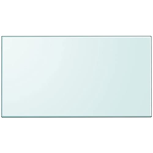 Homgoday Tablero de mesa de cristal templado rectangular de 1200 x 650 mm, para decoración de salón, tablero de mesa, mesa de café