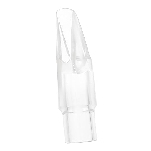BESTonZON Standard Saxophone Flute Head Soprano Sax Mouth Parts Crystal Design Lightweight Easy to Install
