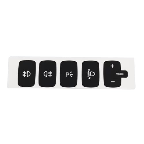Réparation bouton phare Fiat Croma usé kit autocollant noir