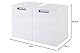 Schildmeyer Waschbeckenunterschrank Rilana 130513, weiß Glanz, 46,5 x 65x 35 cm