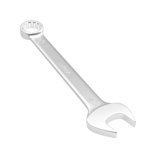 Image of Groz Combination Spanner 26 mm, Length 300 mm | DIN 3113 Standards | Chrome Vanadium, Matt Satin Chrome Combination Wrench Tool | CSP /DIN /26G