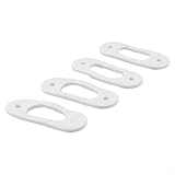 Drivstraw Elektrodendichtung 981330, kompatibel mit ecoTEC Pro 24/28, ecoTEC Plus 415-938, ecoTEC Exclusive 627-843 Kesselmodellen, weiße Faser, 4 Stück