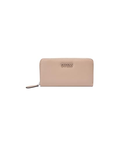 Image of Guess Women Taupe Solid Niko Medium Zip Around Wallet