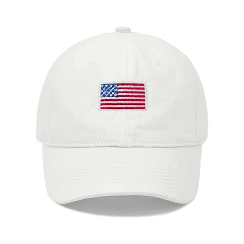 Image of American Trends Baseball Cap for Women Men Adjustable Cotton Dad Hat, Classic Plain Ponytail Hat for Workout & Everyday Wear