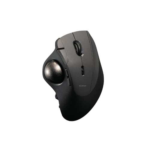 ELECOM IST PRO Trackball-Maus, 6-Geräteverbindung, 3-Wege-Konnektivität, Bluetooth 5.3, kabellos, 2,4 GHz, kabelgebunden, 12.000 DPI-Sensor, 36 mm ergonomisch, 10 benutzerdefinierte Tasten, leises