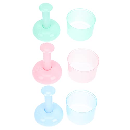 minkissy 3個クリーンバブルボトル コンパクトな泡立て器 洗顔 ボディ用 グ