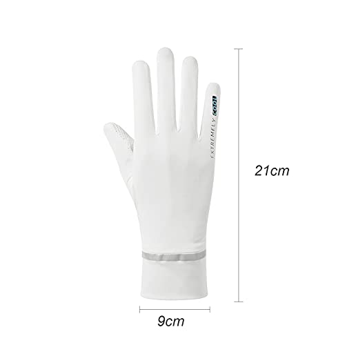 Luvas de verão para dirigir masculinas com proteção anti-UV, protetor solar, tela sensível ao toque,