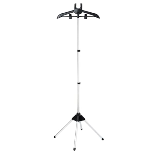 para vaporizador de ropa: telescópico para planchar, estante de prensa vertical ajustable, marco estable para ahorrar espacio | Configuración portátil de eliminación de arrugas para