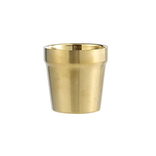 Beer Cup Reusable Silver Drinkware Tumbler Restaurant Insulation Barbecue Shop Stainless Steel Drinking Mug(B,gold)