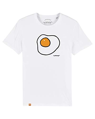 Camiseta Callate La Boca Huevo Frito Blanca (M)