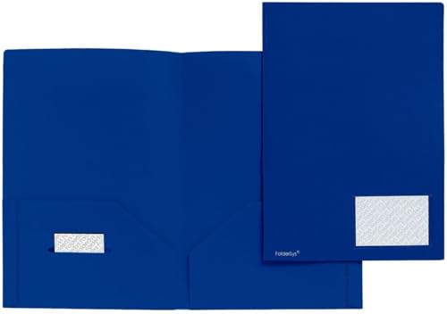 FolderSys 10 x Angebotsmappe A4 PP vollfarbig blau