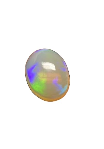 Cabochon d'opale éthiopienne naturelle 10x8mm pour création de bijoux