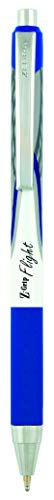 Zebra Pen Z-Grip Flight Retractable Ballpoint Pen, Bold Point 1.2mm, Blue Ink, School Supplies, Teacher Supplies, and Office Supplies, Smooth Writing, Quick-Drying, 12-Pack (21920)