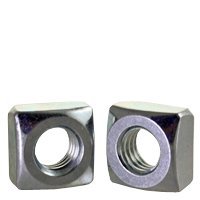1"-8 Grade 2 Square Nuts | ZINC CR+3 Finish | INCH | (Quantity: 25)