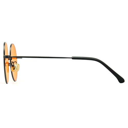 Image of Cyxus Blue Light Blocking Glasses Round Metal Frame Computer Glasses | Blue light blocking glasses featuring round metal frame, comfortable fit and versatile use for work, study and entertainment